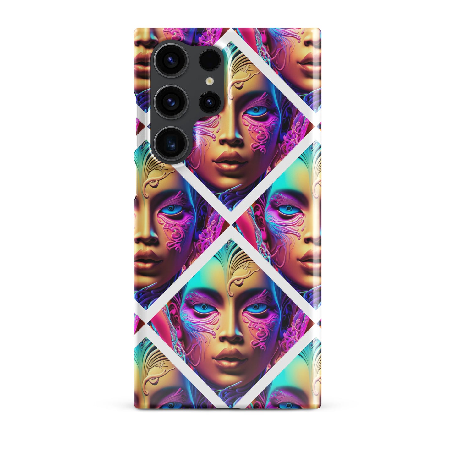 Snap case for Samsung® Kukloso Space Faces No 6 - Free Shipping