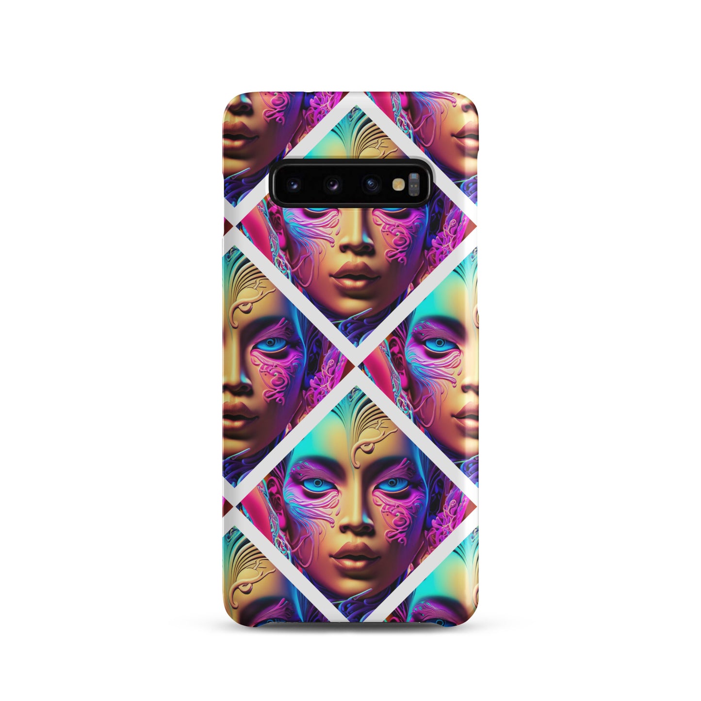 Snap case for Samsung® Kukloso Space Faces No 6 - Free Shipping