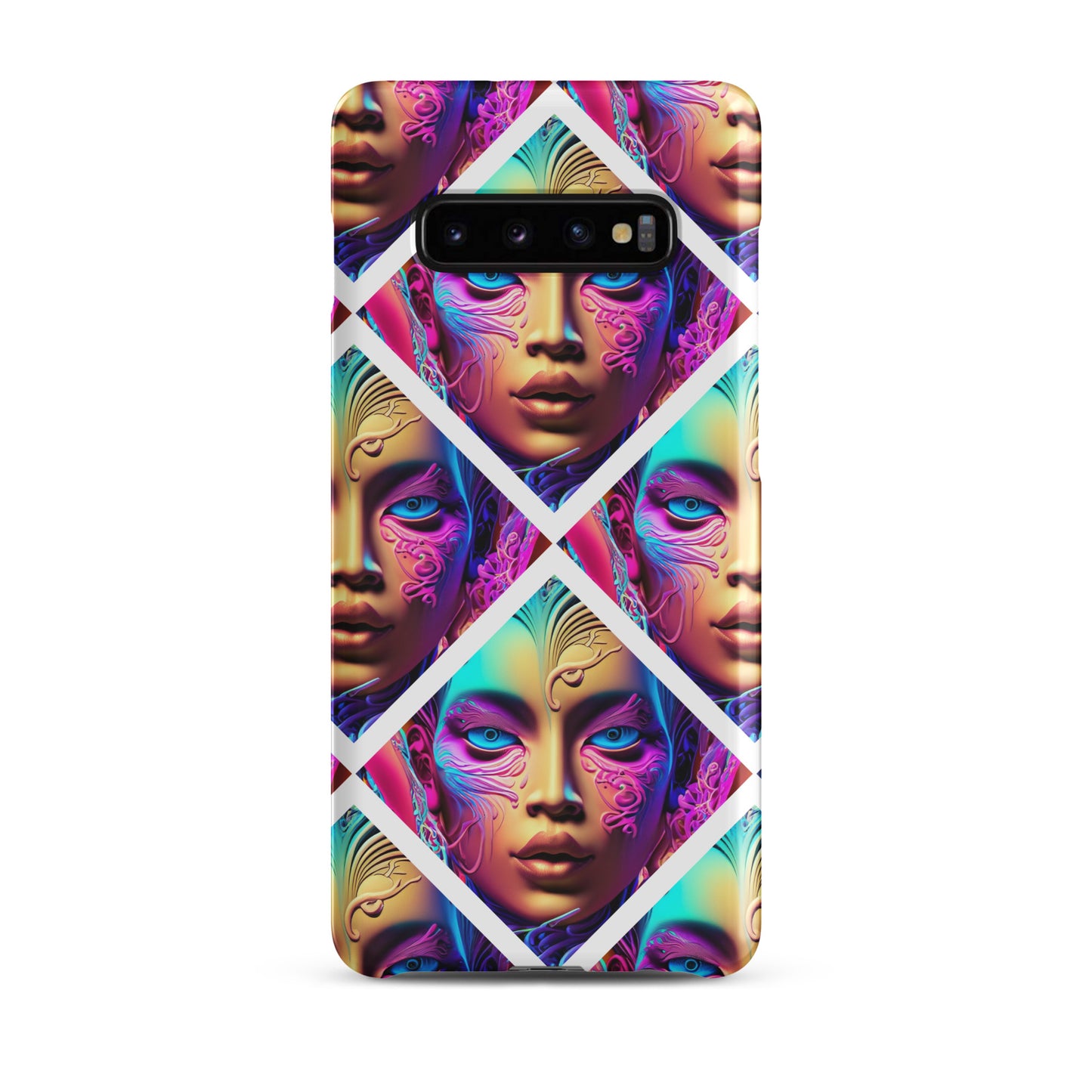 Snap case for Samsung® Kukloso Space Faces No 6 - Free Shipping