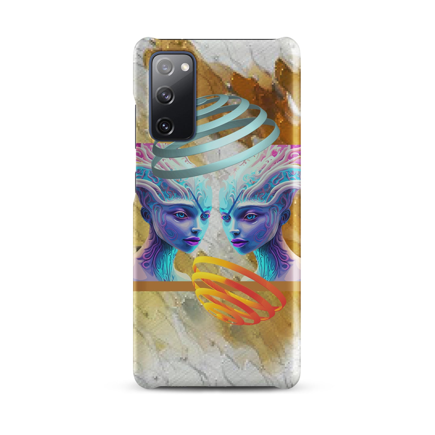 Snap case for Samsung® Kukloso Space Faces No 19 - Free Shipping - Free Shipping