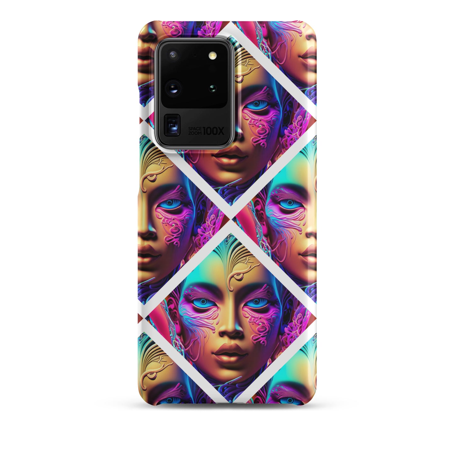 Snap case for Samsung® Kukloso Space Faces No 6 - Free Shipping