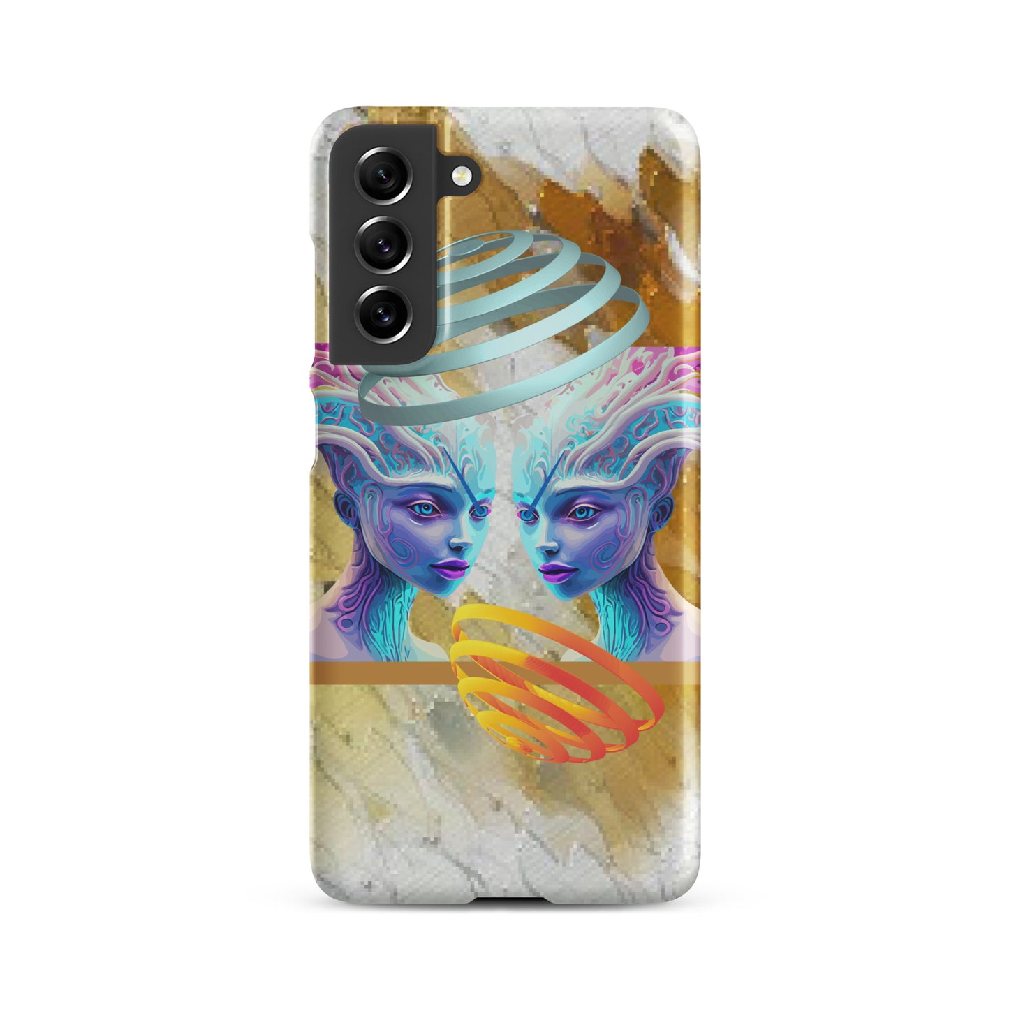 Snap case for Samsung® Kukloso Space Faces No 19 - Free Shipping - Free Shipping