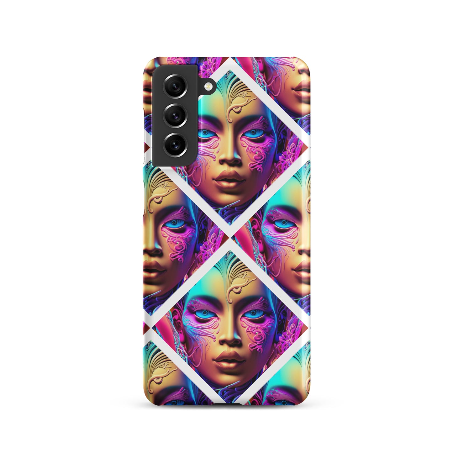 Snap case for Samsung® Kukloso Space Faces No 6 - Free Shipping