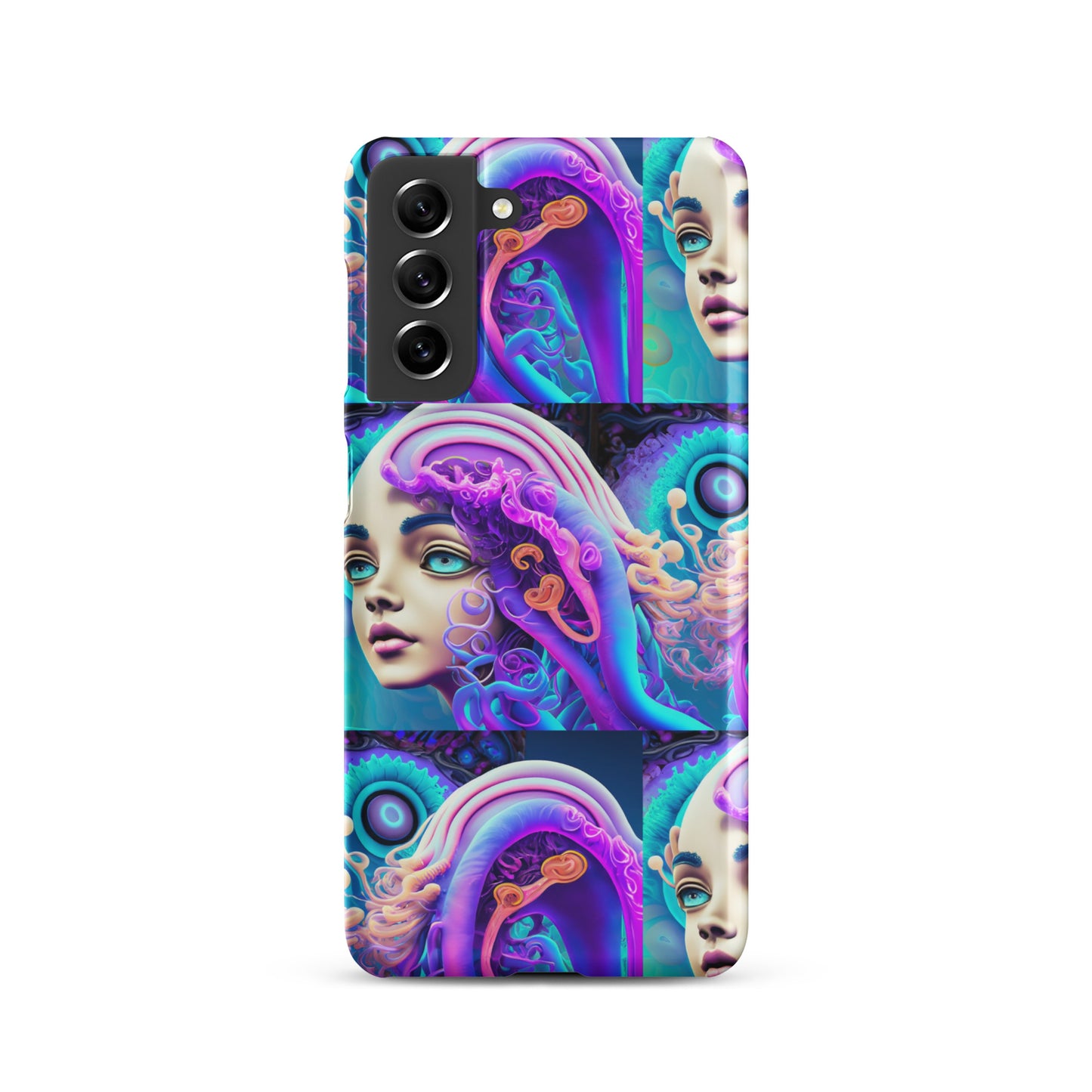 Snap case for Samsung® Kukloso Space Faces No 1 - Free Shipping