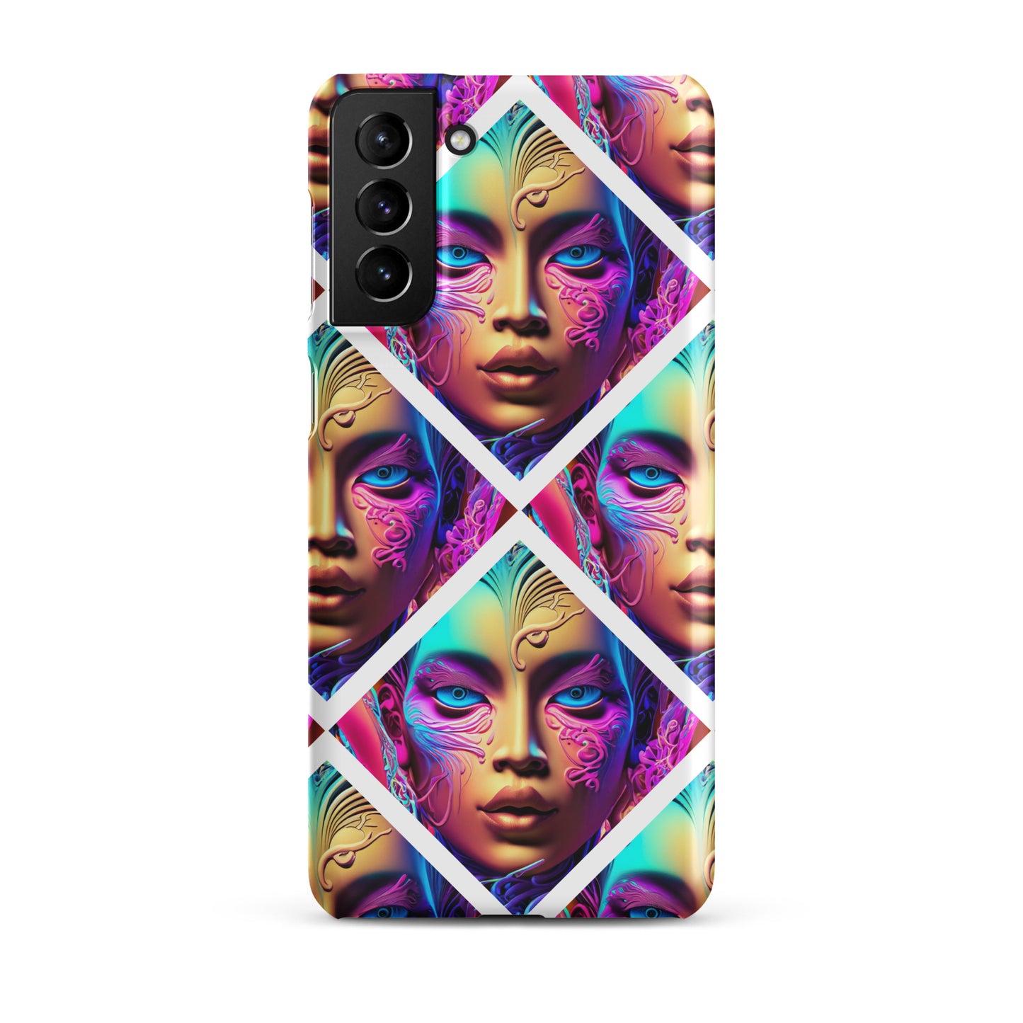 Snap case for Samsung® Kukloso Space Faces No 6 - Free Shipping