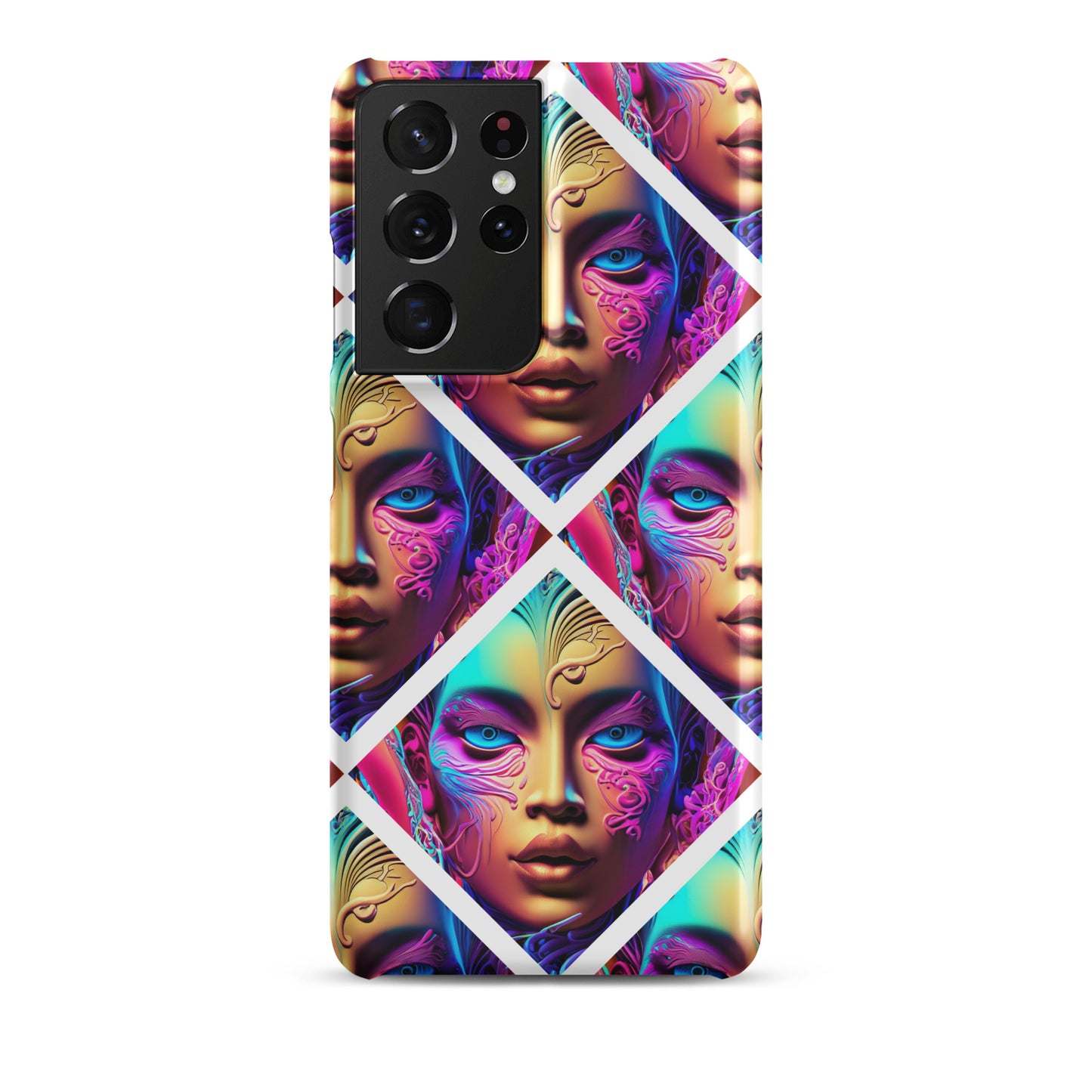 Snap case for Samsung® Kukloso Space Faces No 6 - Free Shipping