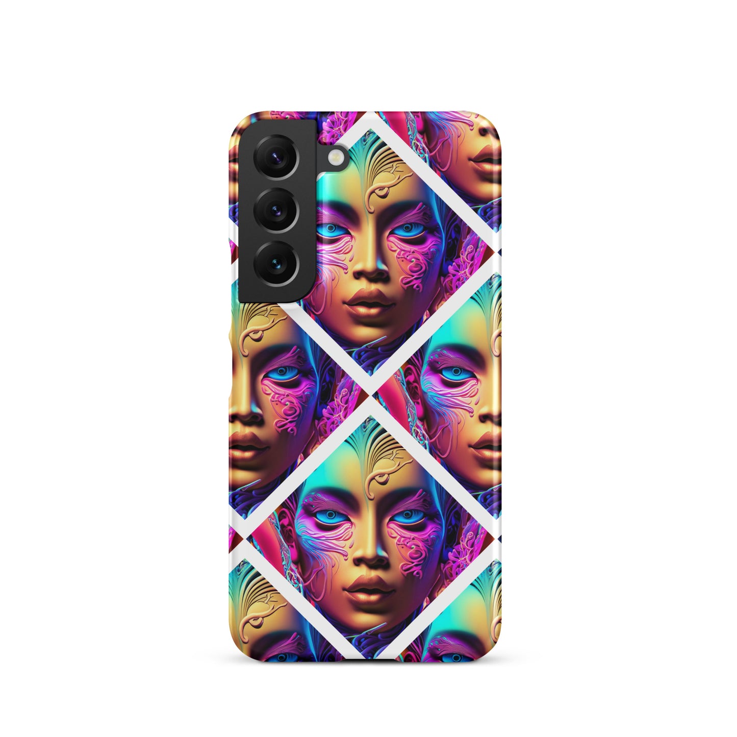 Snap case for Samsung® Kukloso Space Faces No 6 - Free Shipping