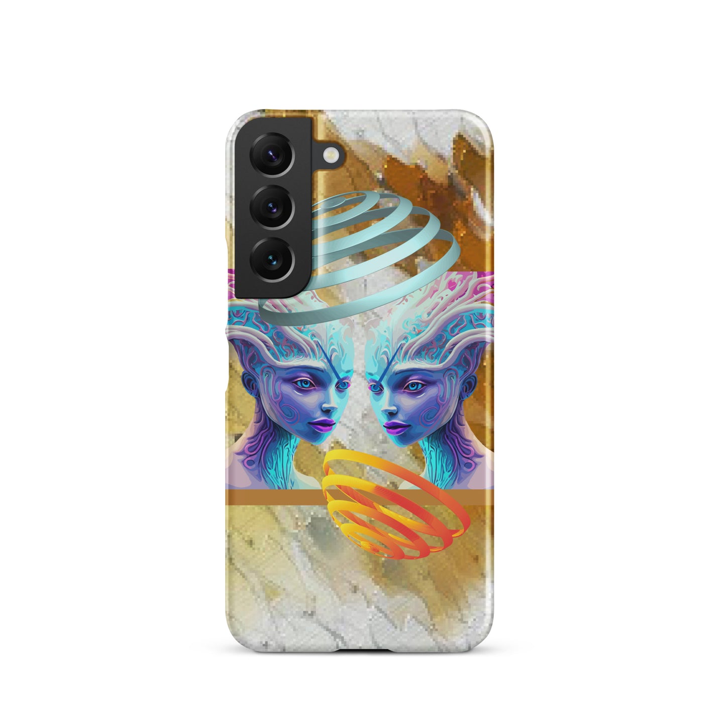 Snap case for Samsung® Kukloso Space Faces No 19 - Free Shipping - Free Shipping