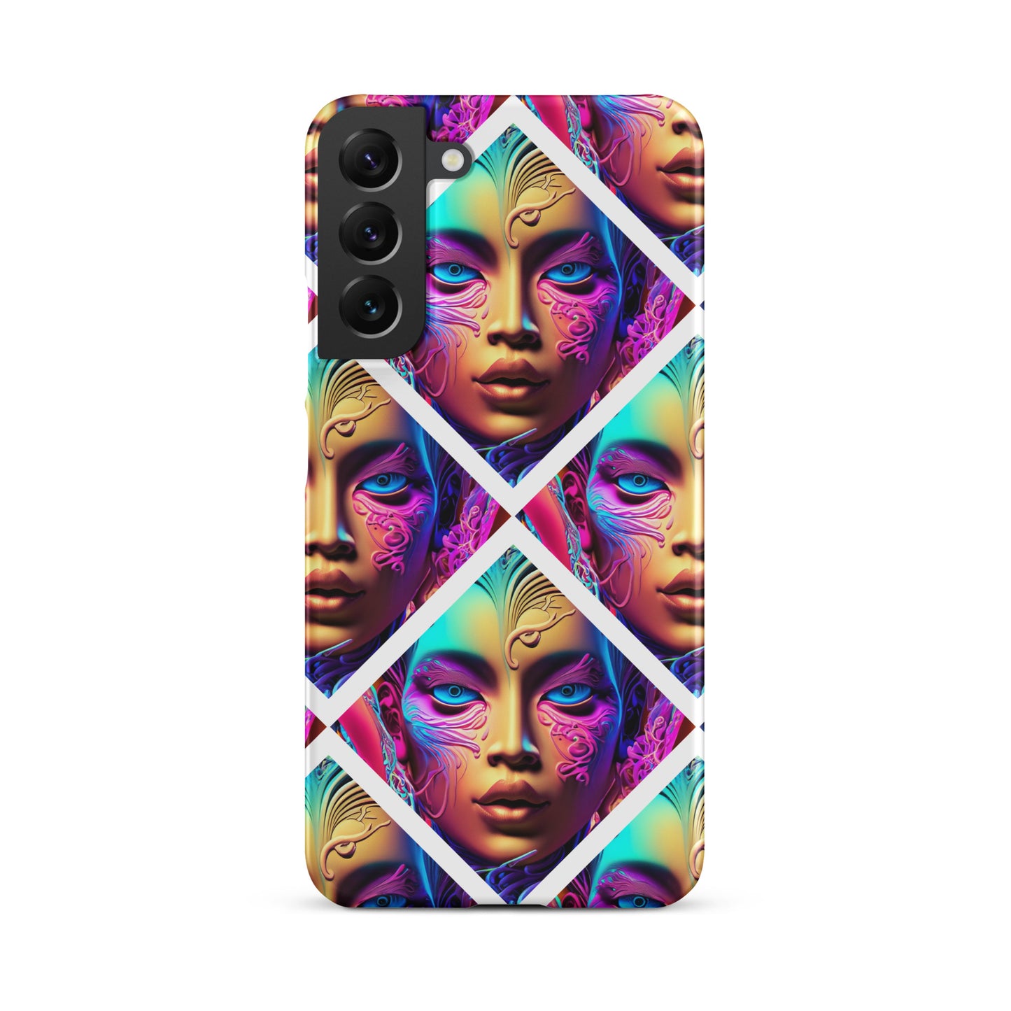 Snap case for Samsung® Kukloso Space Faces No 6 - Free Shipping