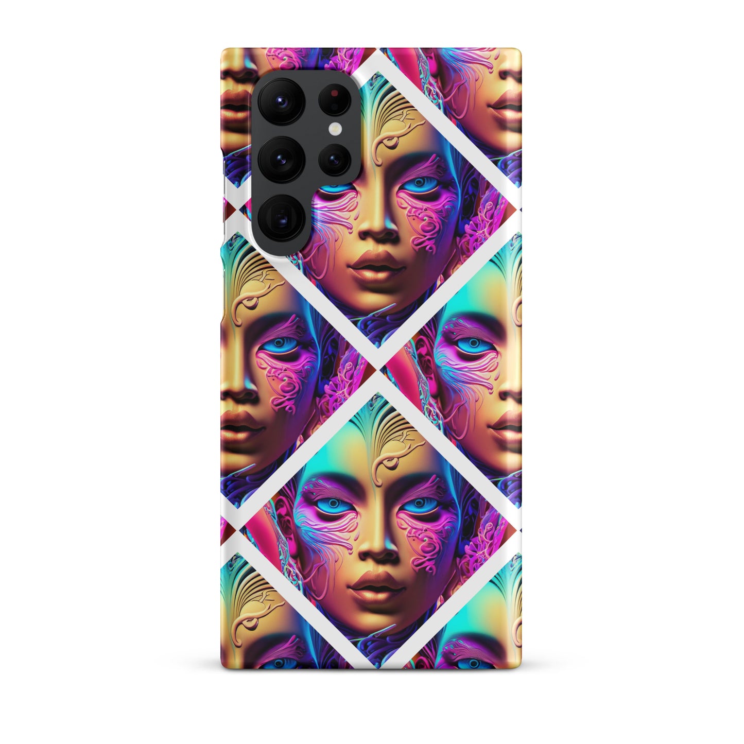 Snap case for Samsung® Kukloso Space Faces No 6 - Free Shipping