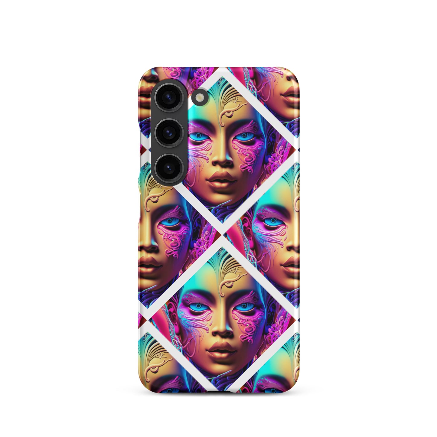 Snap case for Samsung® Kukloso Space Faces No 6 - Free Shipping