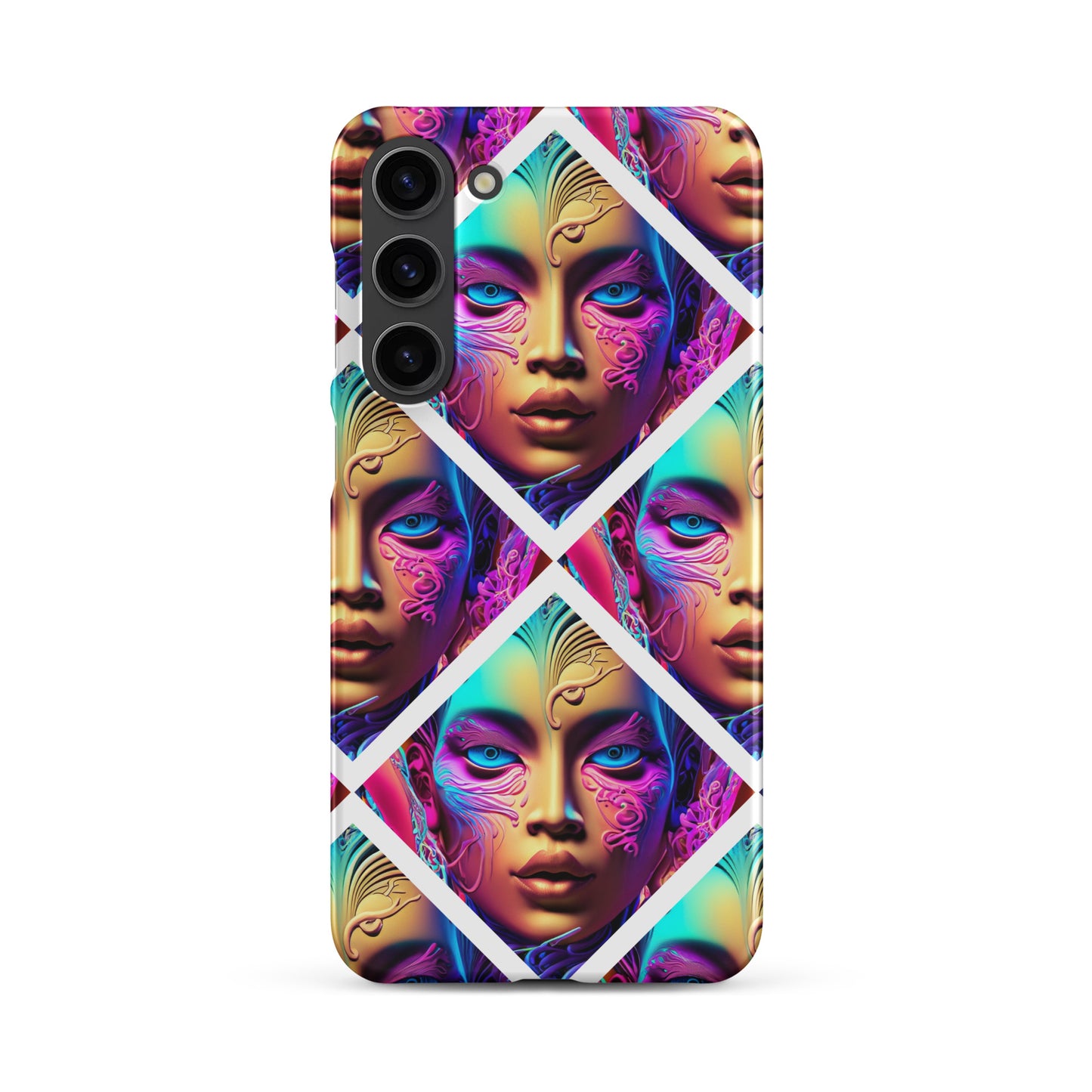 Snap case for Samsung® Kukloso Space Faces No 6 - Free Shipping