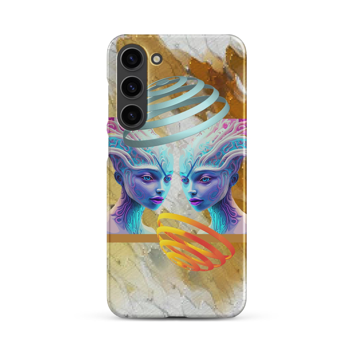 Snap case for Samsung® Kukloso Space Faces No 19 - Free Shipping - Free Shipping