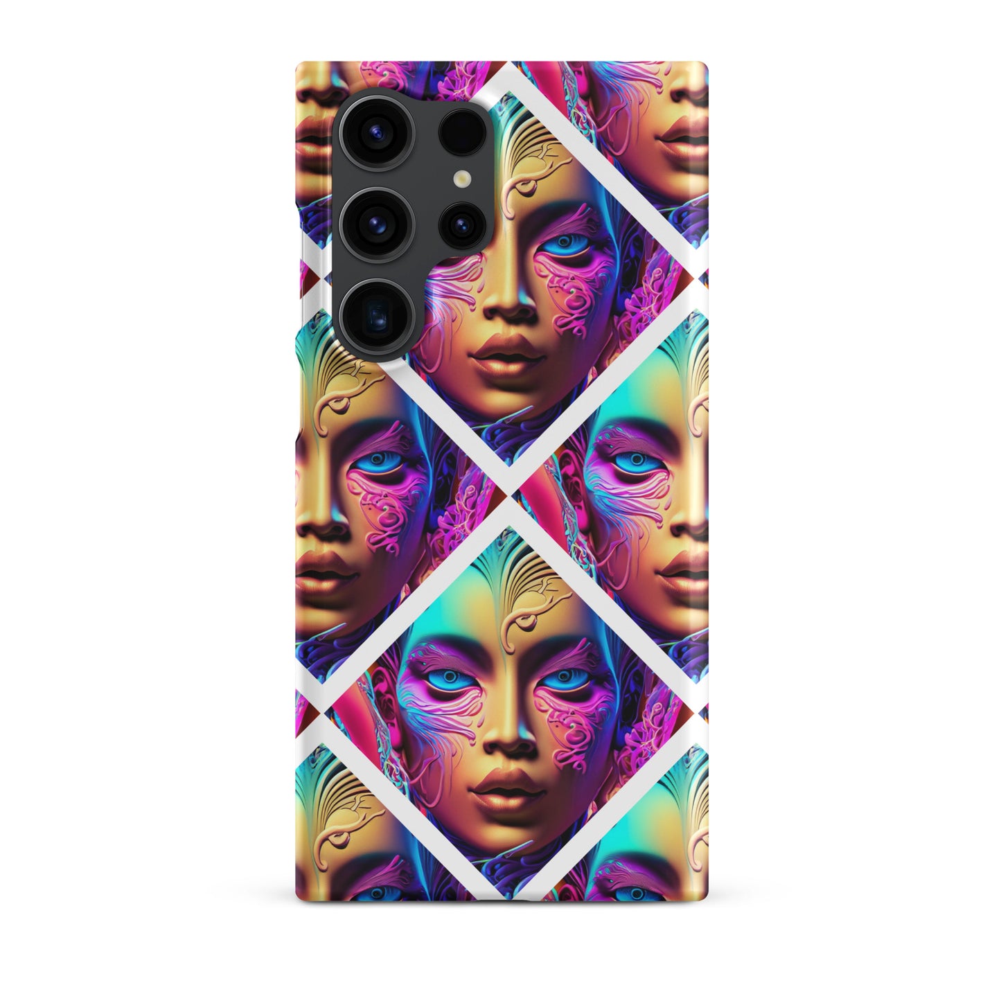 Snap case for Samsung® Kukloso Space Faces No 6 - Free Shipping