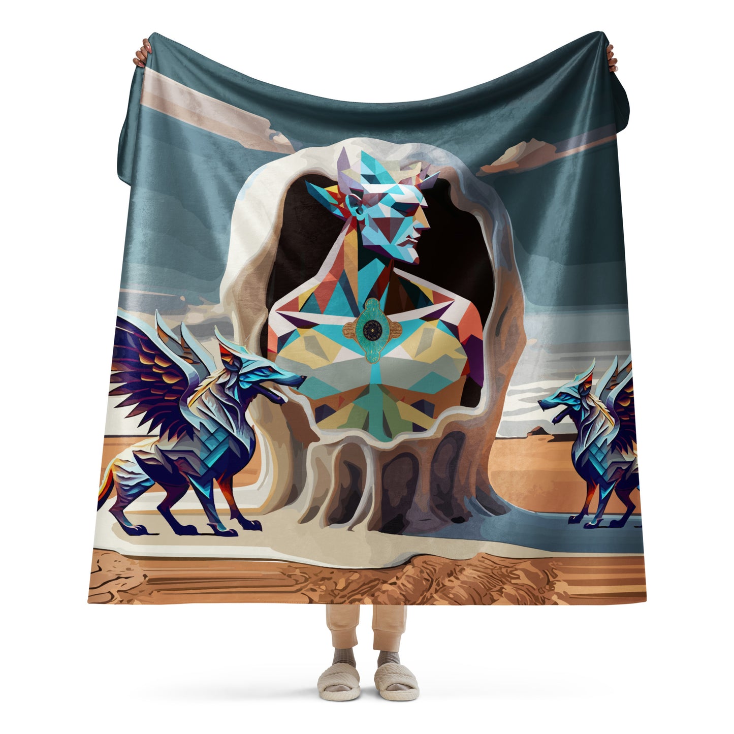 Sherpa blanket Kukloso Space Gryphons On Guard 60"x80" - Free Shiping