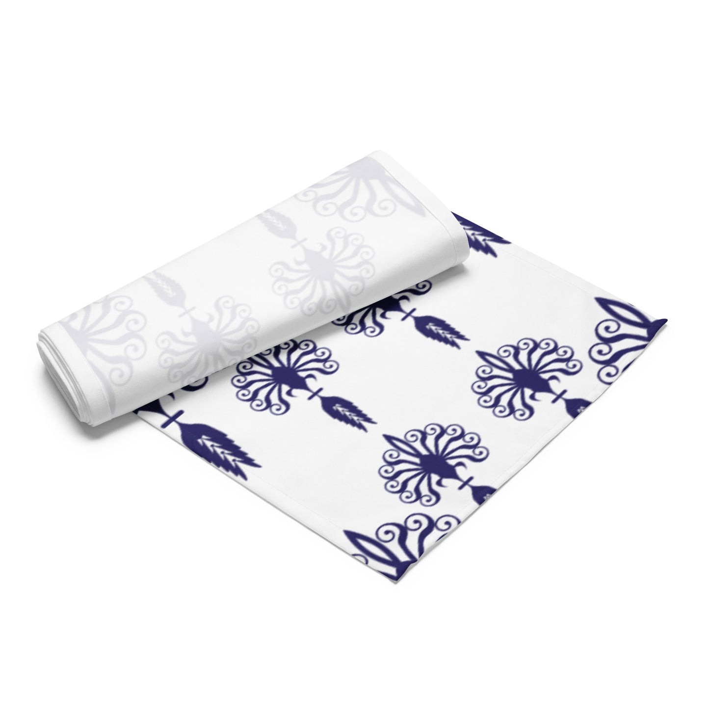 Table runner Kukloso Five Blue Fleurons - Free Shipping