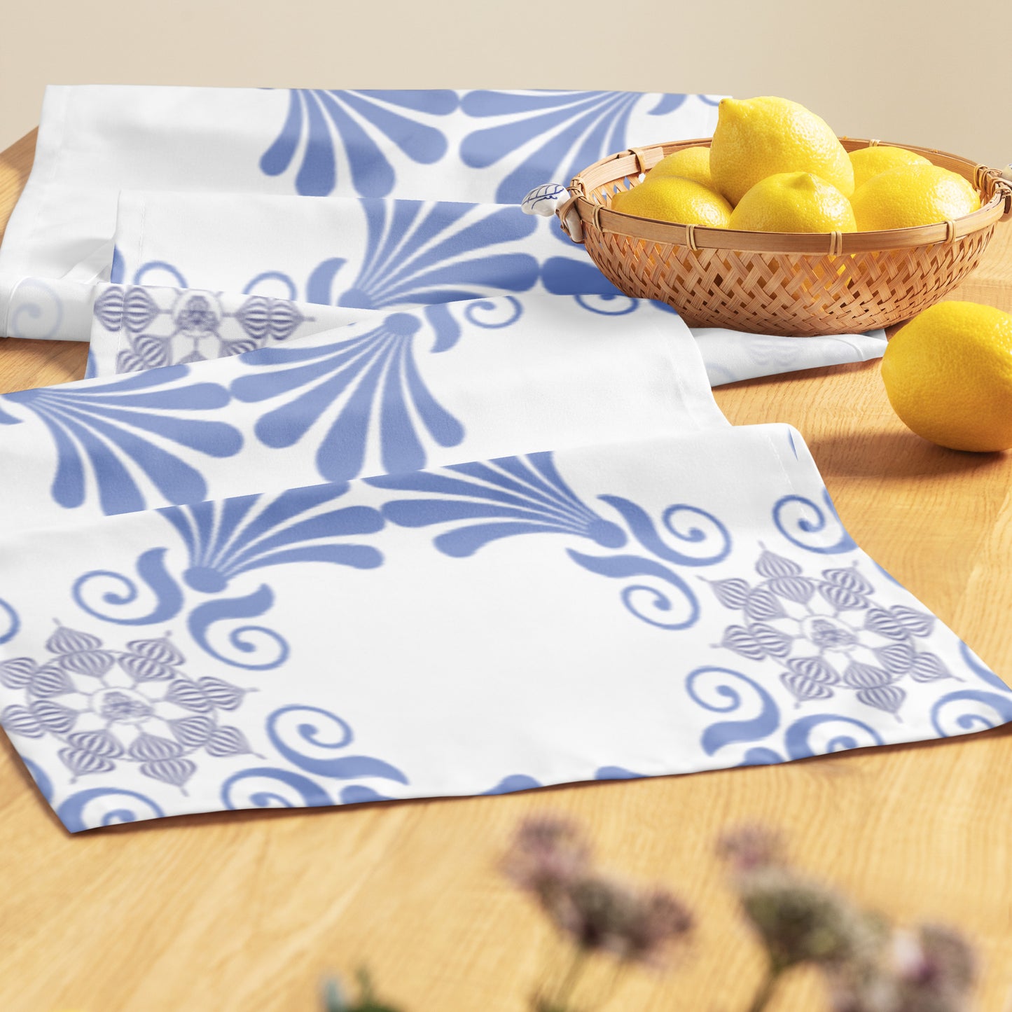 Table runner Kukloso Four Fleuron Fans - Free Shipping