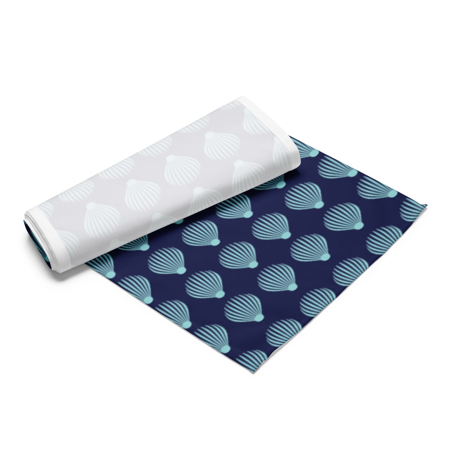 Table runner  Kukloso Scallop Shell No 1 Aqua - Free Shipping