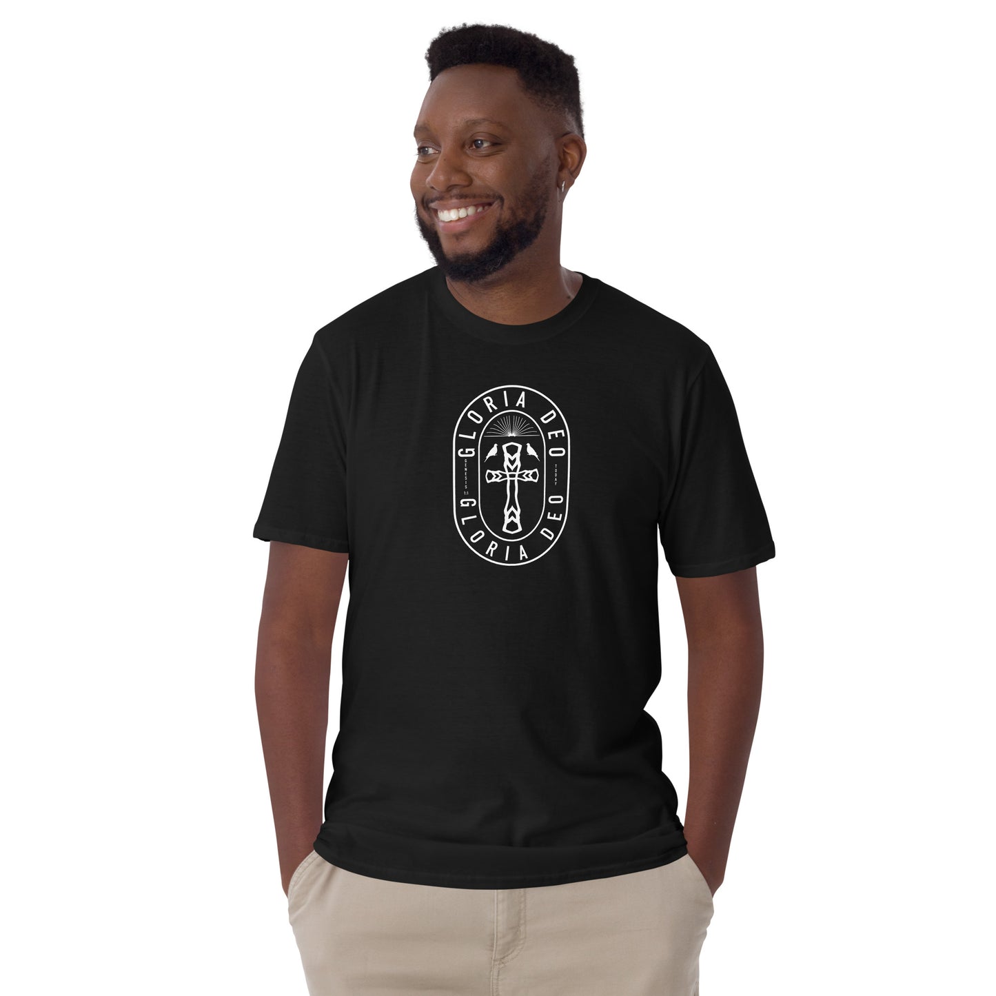 Short-Sleeve Unisex T-Shirt Christian Soli Deo Gloria Free Shipping