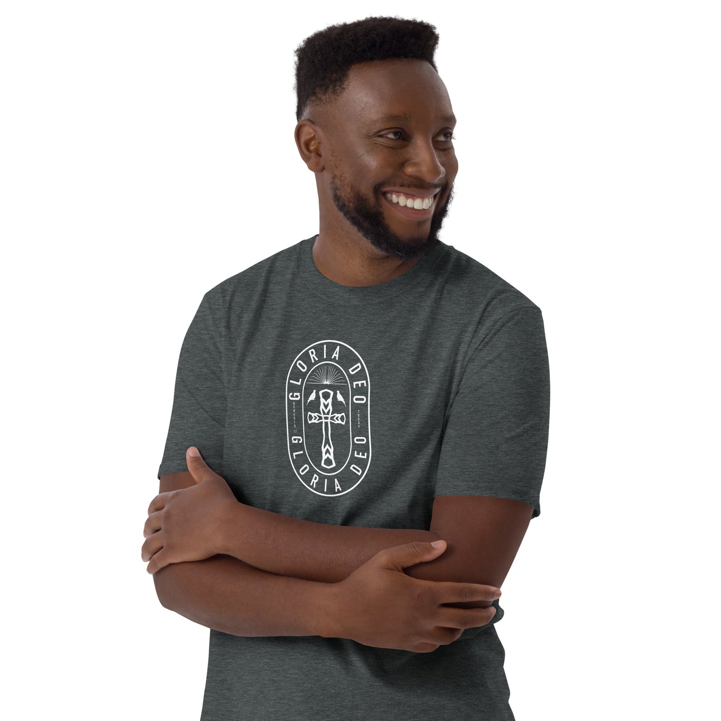 Short-Sleeve Unisex T-Shirt Christian Soli Deo Gloria Free Shipping