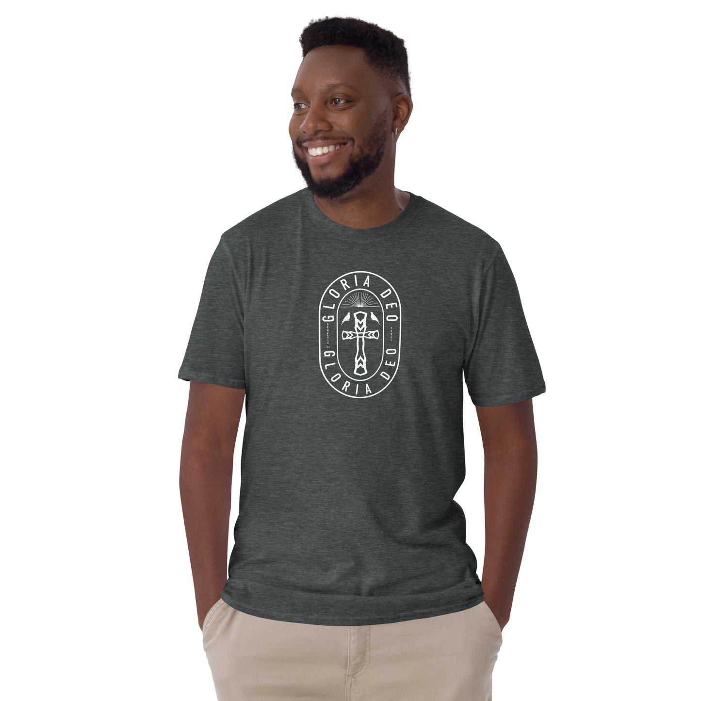 Short-Sleeve Unisex T-Shirt Christian Soli Deo Gloria Free Shipping