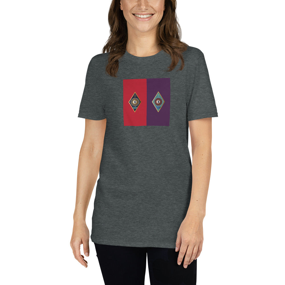 Short-Sleeve Unisex T-Shirt Kukloso IHS Initials Christogram - Free Shipping