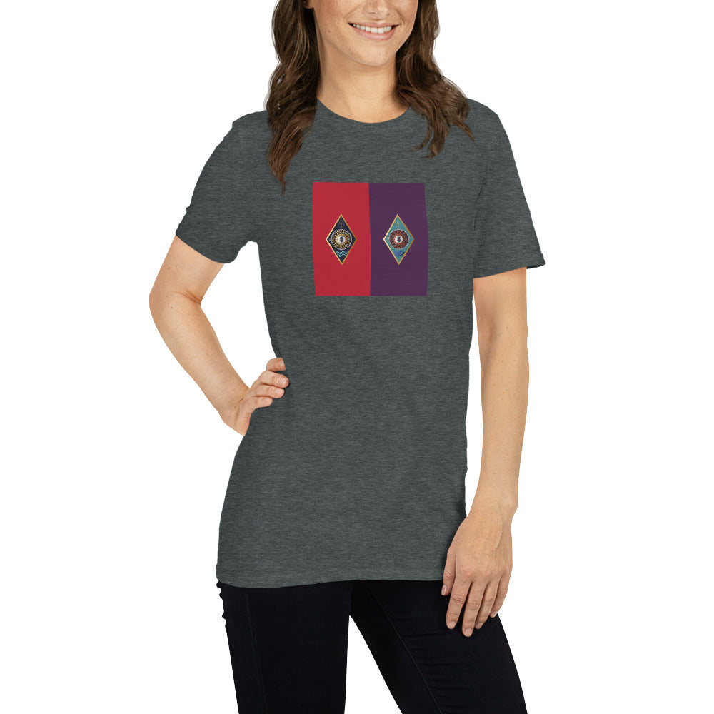 Short-Sleeve Unisex T-Shirt Kukloso IHS Initials Christogram - Free Shipping