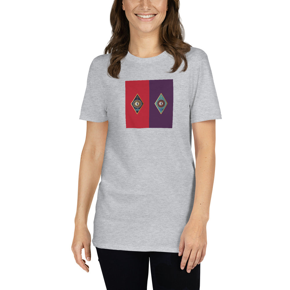 Short-Sleeve Unisex T-Shirt Kukloso IHS Initials Christogram - Free Shipping