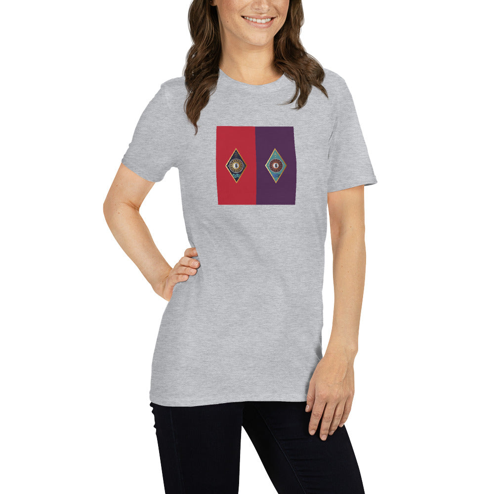 Short-Sleeve Unisex T-Shirt Kukloso IHS Initials Christogram - Free Shipping