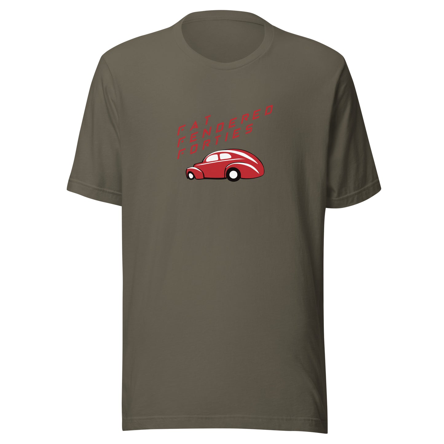 Unisex t-shirt Kukloso Fat-Fendered- Forties Red - Free Shipping