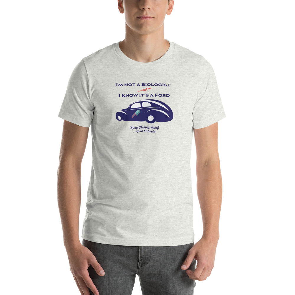 Unisex t-shirt Kukloso "I'm not a car biologist" - Free Shipping