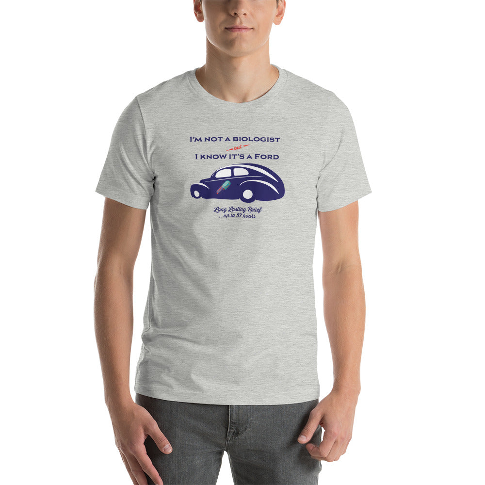 Unisex t-shirt Kukloso "I'm not a car biologist" - Free Shipping