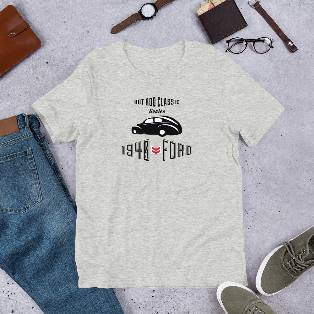 Unisex t-shirt Kukloso Hot Rod Classic 1940 Ford Light - Free Shipping