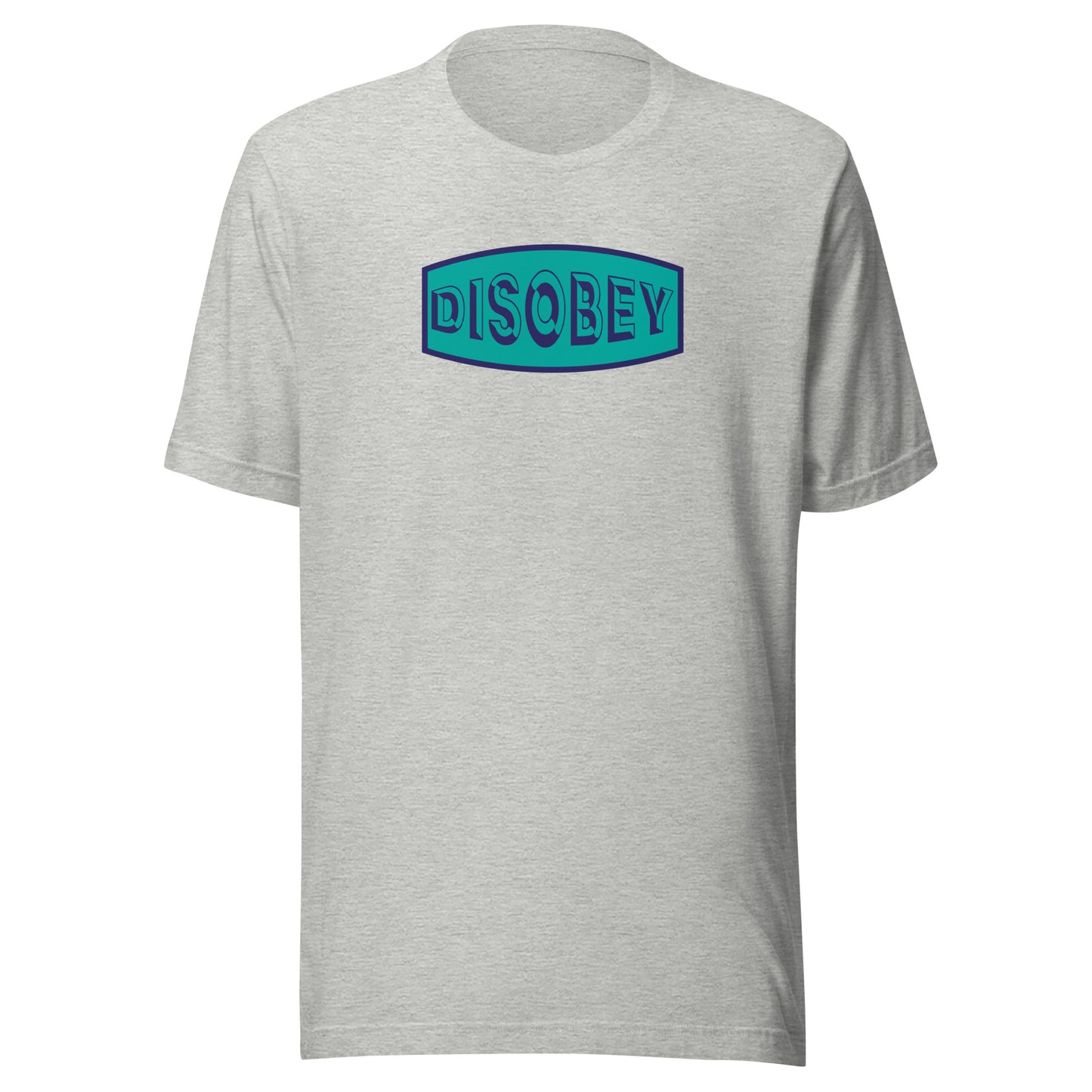 Unisex t-shirt Kukloso Disobey Navy/Turquoise - Free Shipping