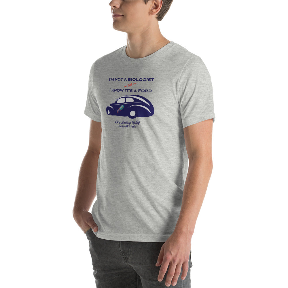 Unisex t-shirt Kukloso "I'm not a car biologist" - Free Shipping