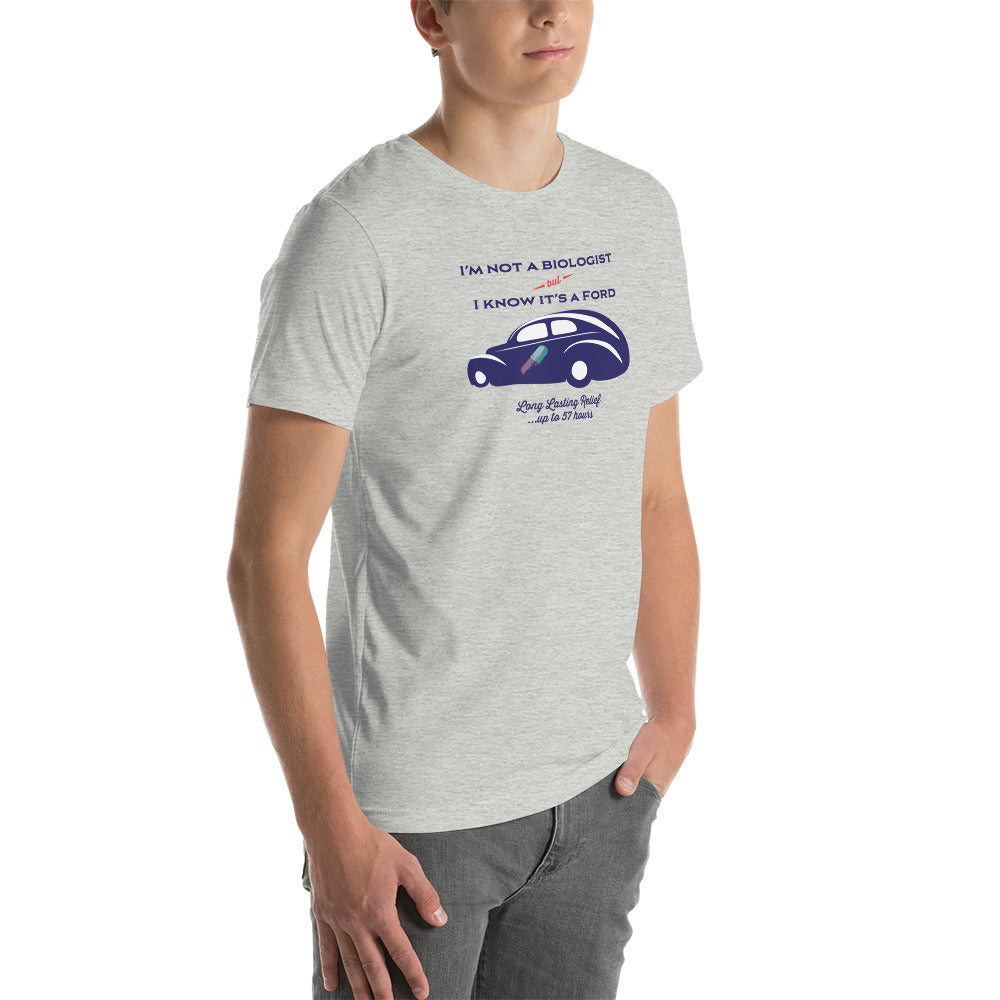 Unisex t-shirt Kukloso "I'm not a car biologist" - Free Shipping