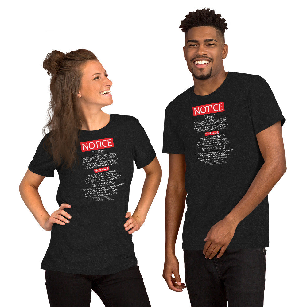 Unisex t-shirt Kukloso ' The Mother of all Notices ' Dark - Free Shipping