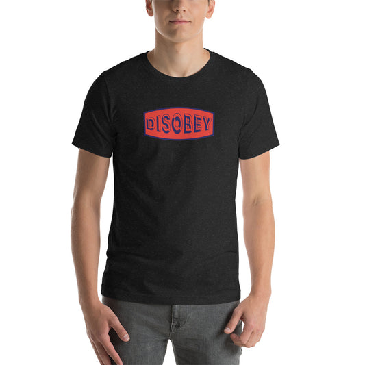 Unisex t-shirt Kukloso Disobey Navy/Orange - Free Shipping
