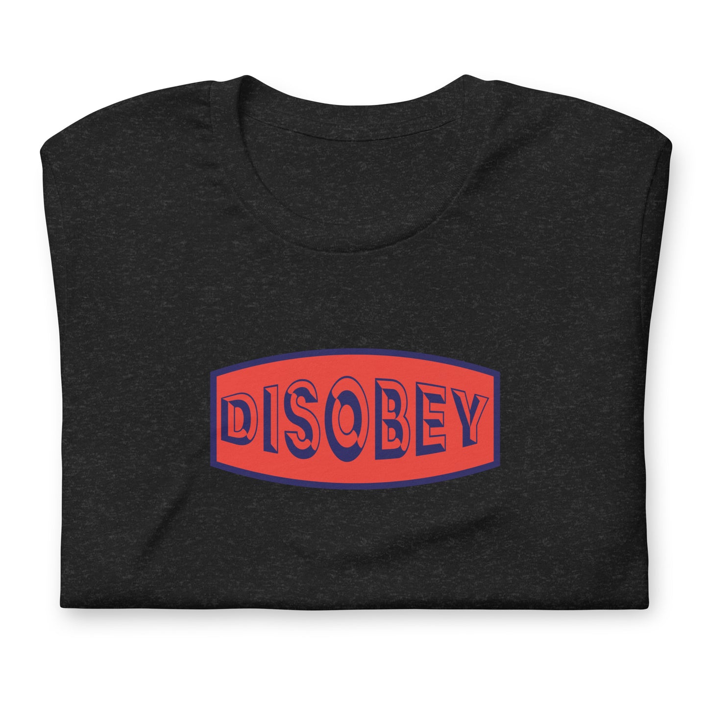 Unisex t-shirt Kukloso Disobey Navy/Orange - Free Shipping