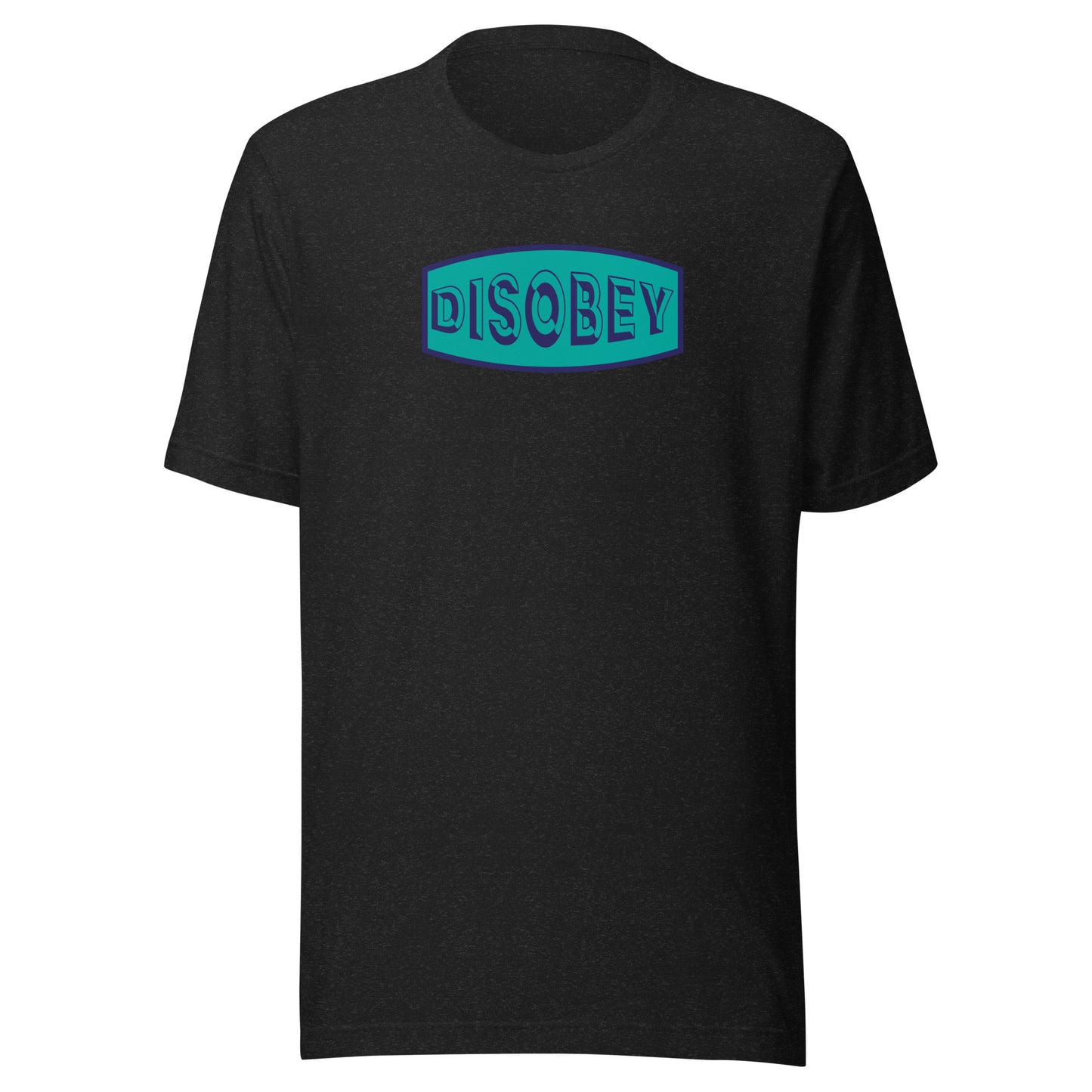 Unisex t-shirt Kukloso Disobey Navy/Turquoise - Free Shipping