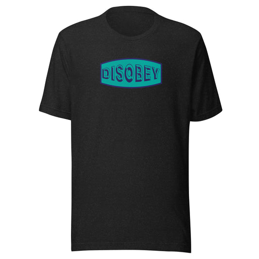Unisex t-shirt Kukloso Disobey Navy/Turquoise - Free Shipping
