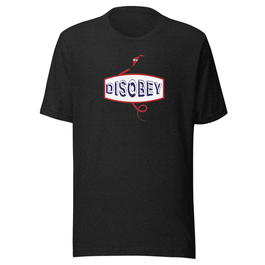 Unisex t-shirt Kukloso Disobey Red White Blue - Free Shipping