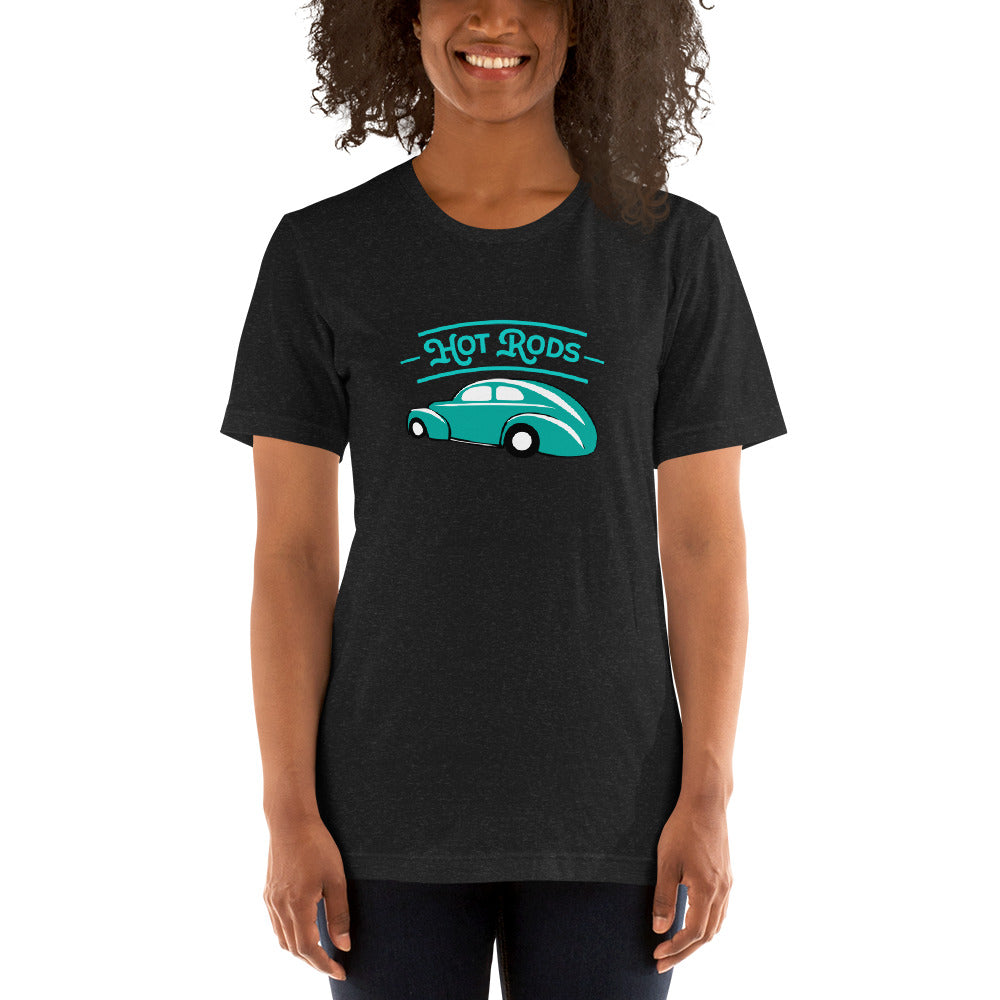 Unisex t-shirt Kukloso Hot Rods No 1 Aqua - Free Shipping