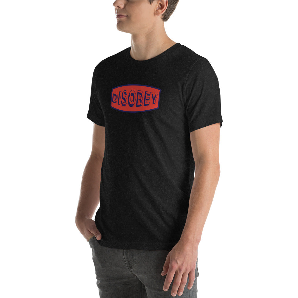 Unisex t-shirt Kukloso Disobey Navy/Orange - Free Shipping