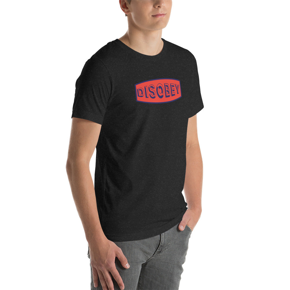 Unisex t-shirt Kukloso Disobey Navy/Orange - Free Shipping