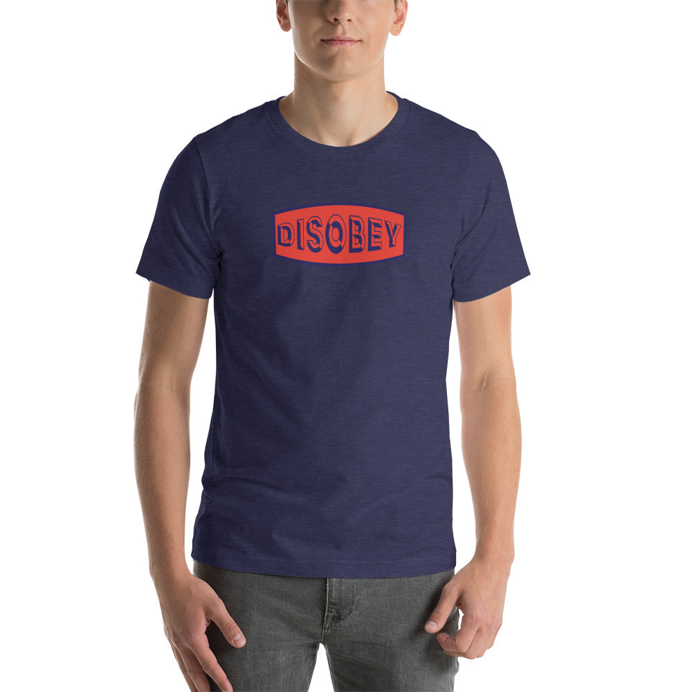 Unisex t-shirt Kukloso Disobey Navy/Orange - Free Shipping