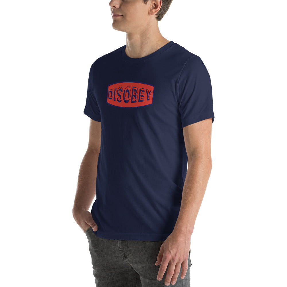 Unisex t-shirt Kukloso Disobey Navy/Orange - Free Shipping