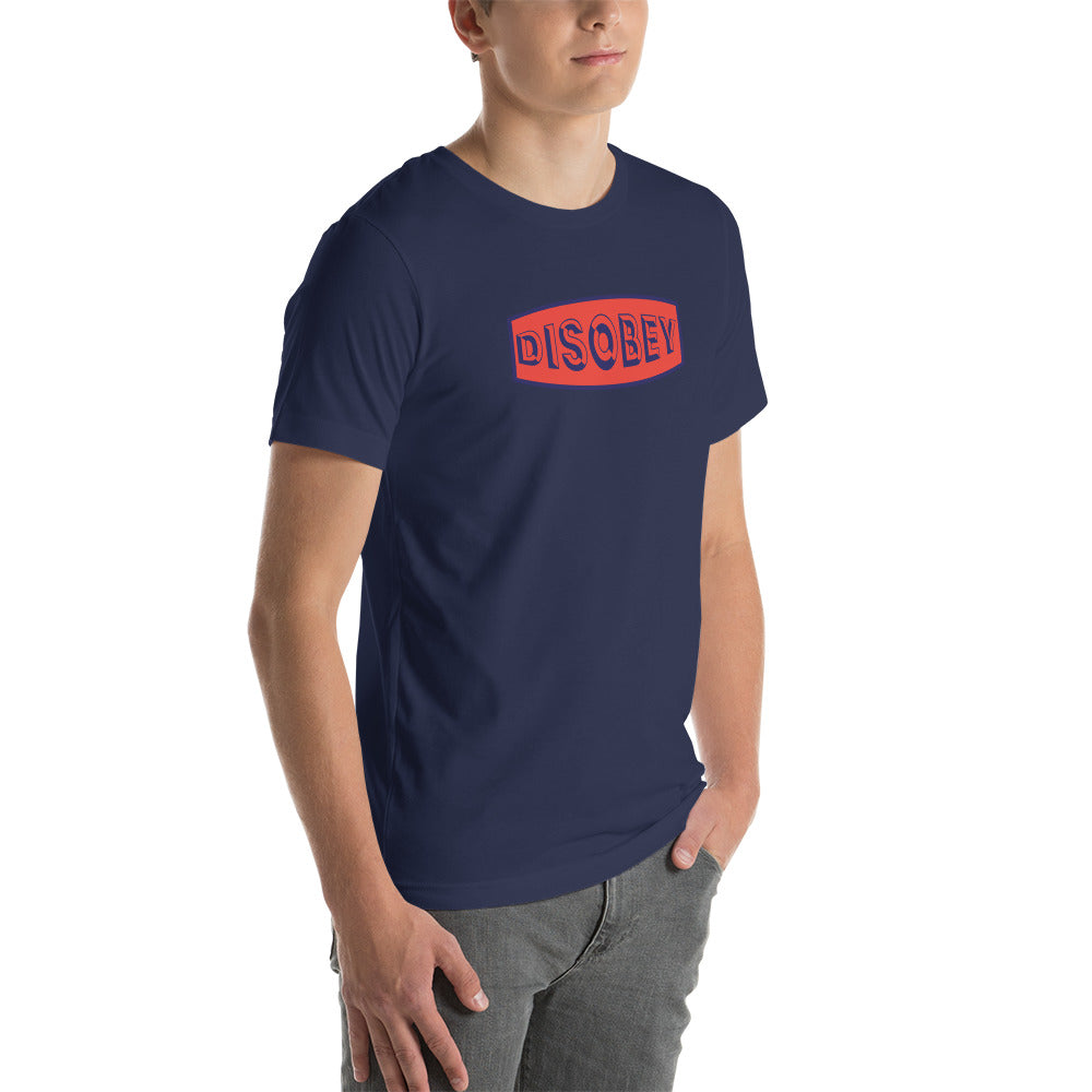 Unisex t-shirt Kukloso Disobey Navy/Orange - Free Shipping