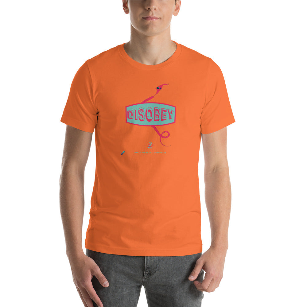 Unisex t-shirt Kukloso Disobey Logo - Free Shipping