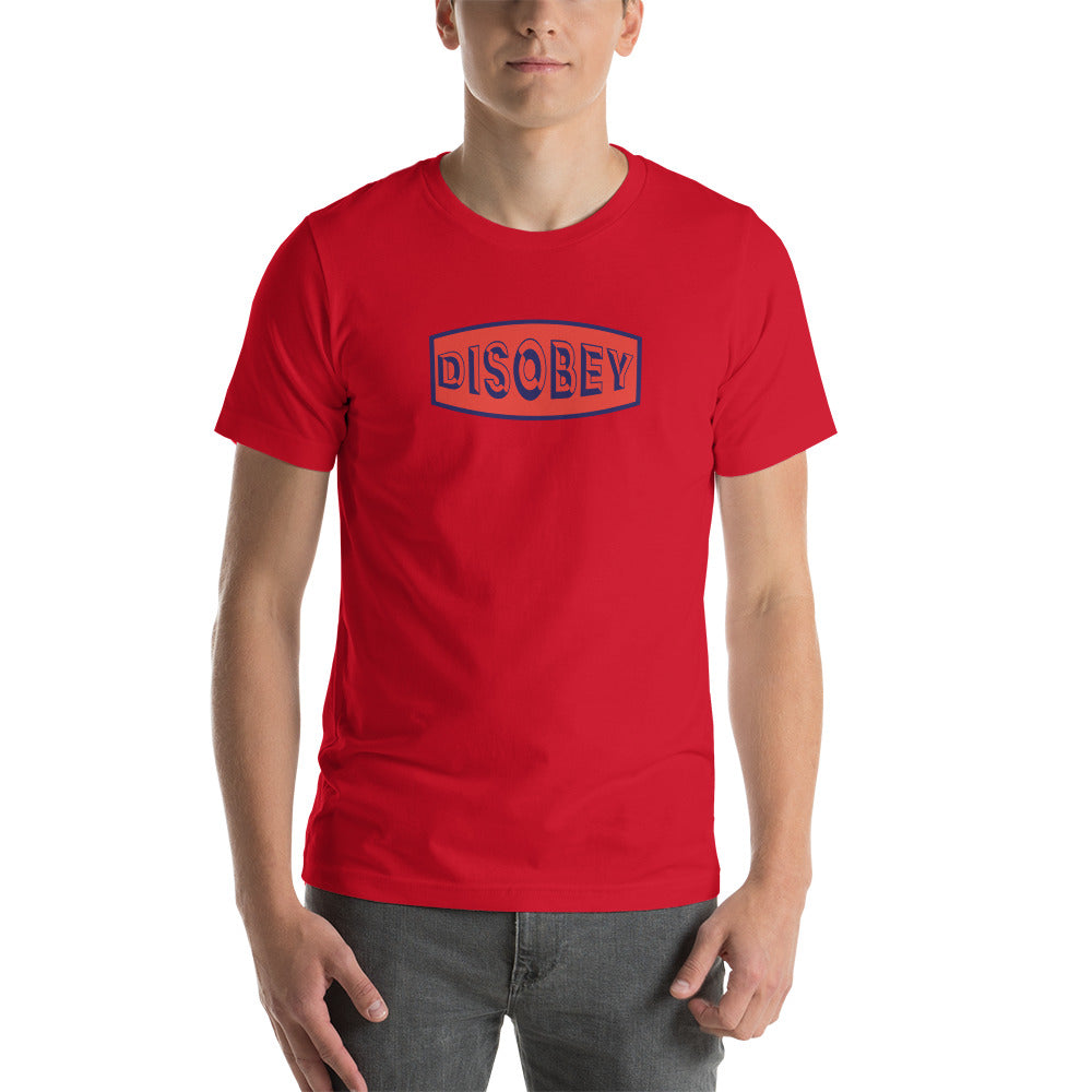 Unisex t-shirt Kukloso Disobey Navy/Orange - Free Shipping